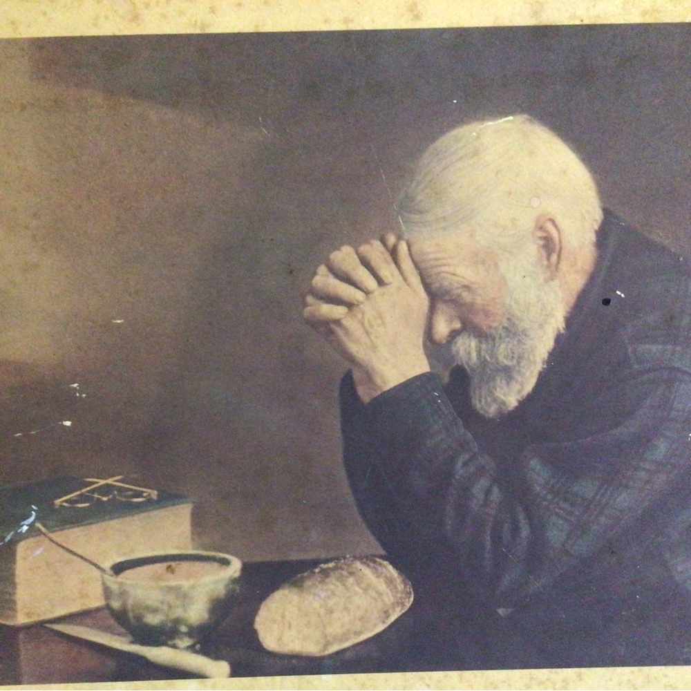 Vintage Prayer Art Print
